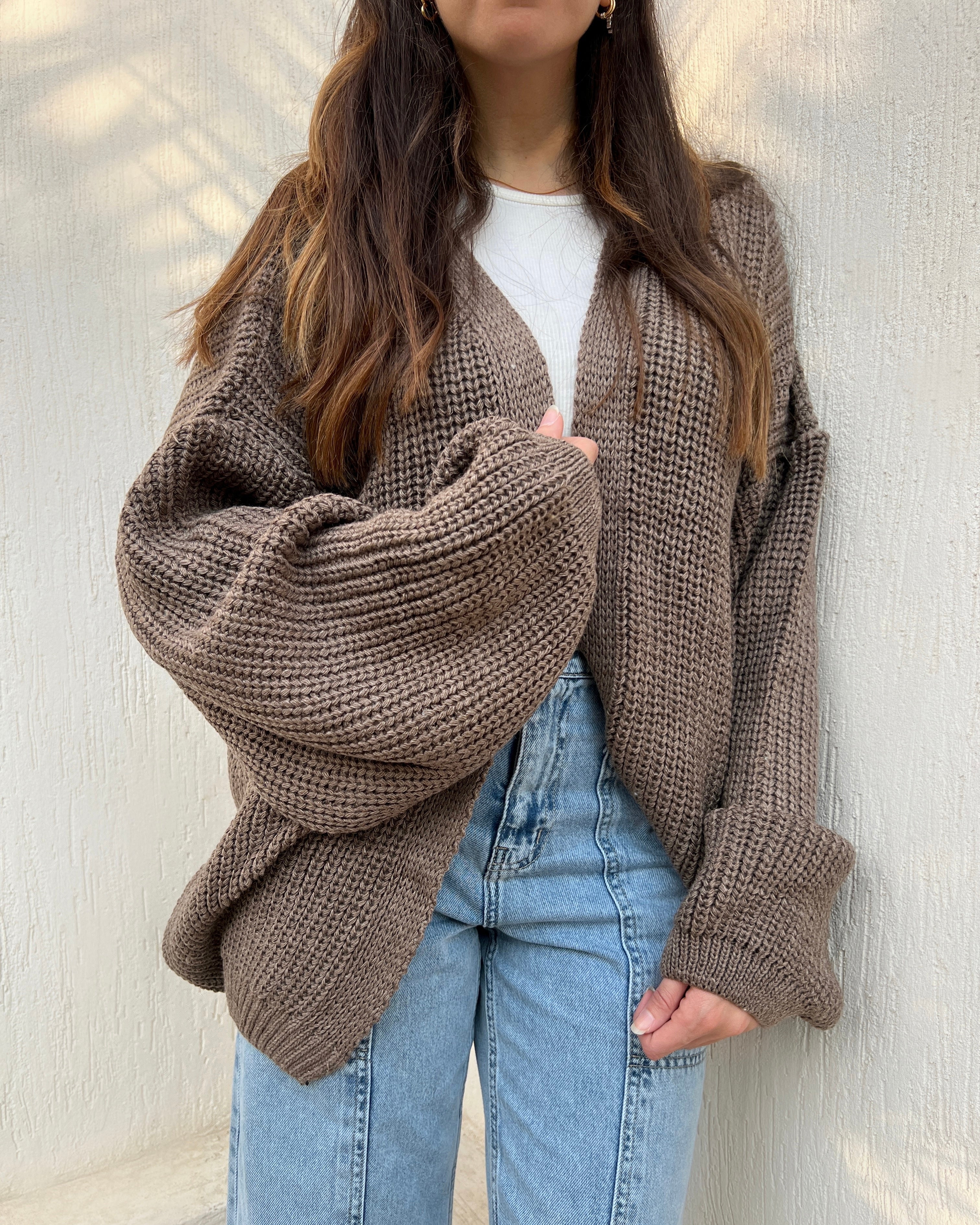 Cafe oversized Cardigan - PAVO Egypt