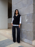 Grey Wide Leg jeans - PAVO Egypt