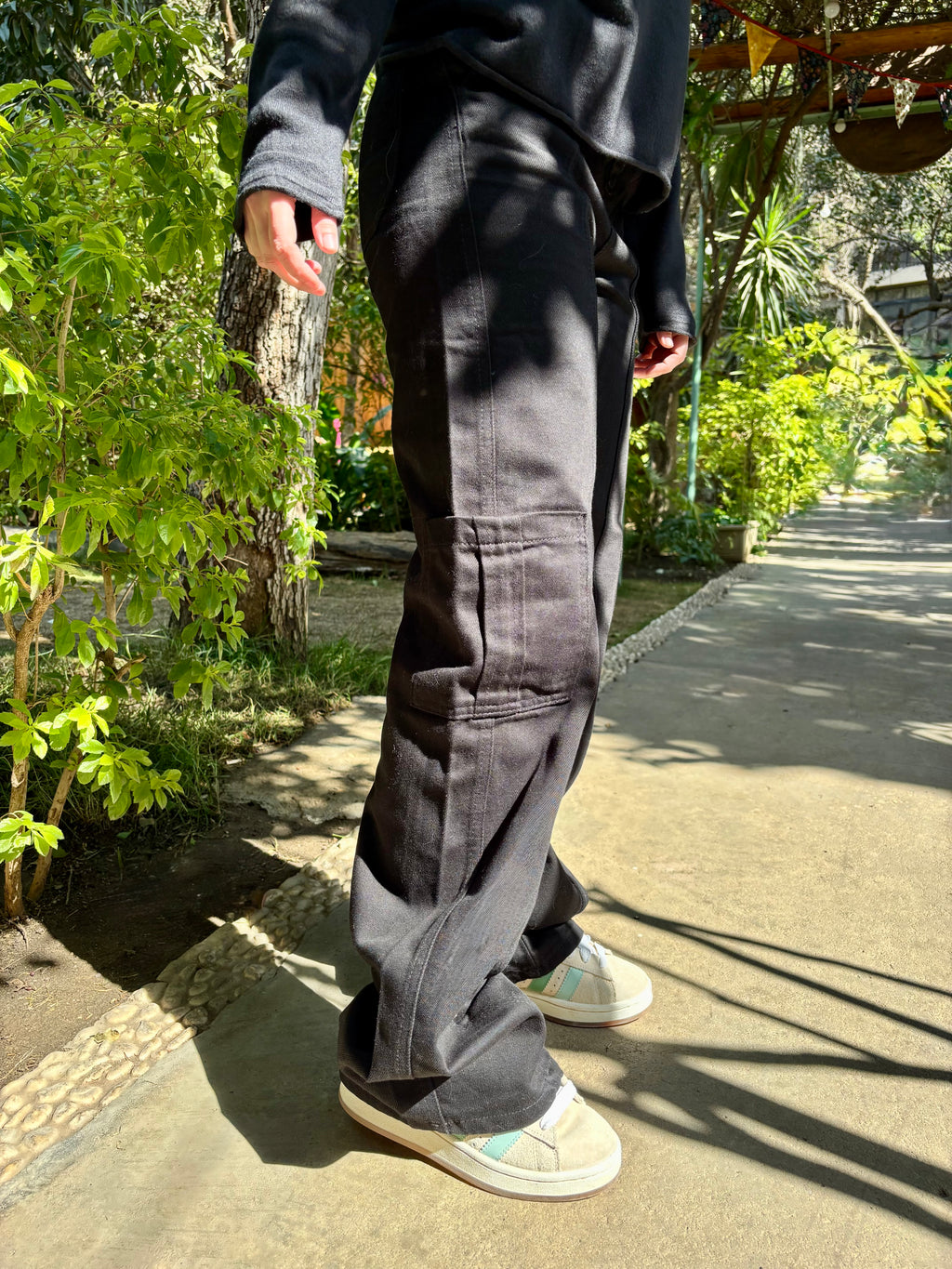 Black Cargo Pants - PAVO Egypt