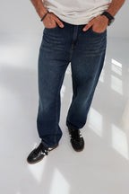Navy Blue Straight leg Men jeans - PAVO Egypt