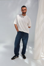 Navy Blue Straight leg Men jeans - PAVO Egypt