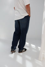 Navy Blue Straight leg Men jeans - PAVO Egypt