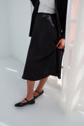 Black Satin Skirt PAVO Egypt