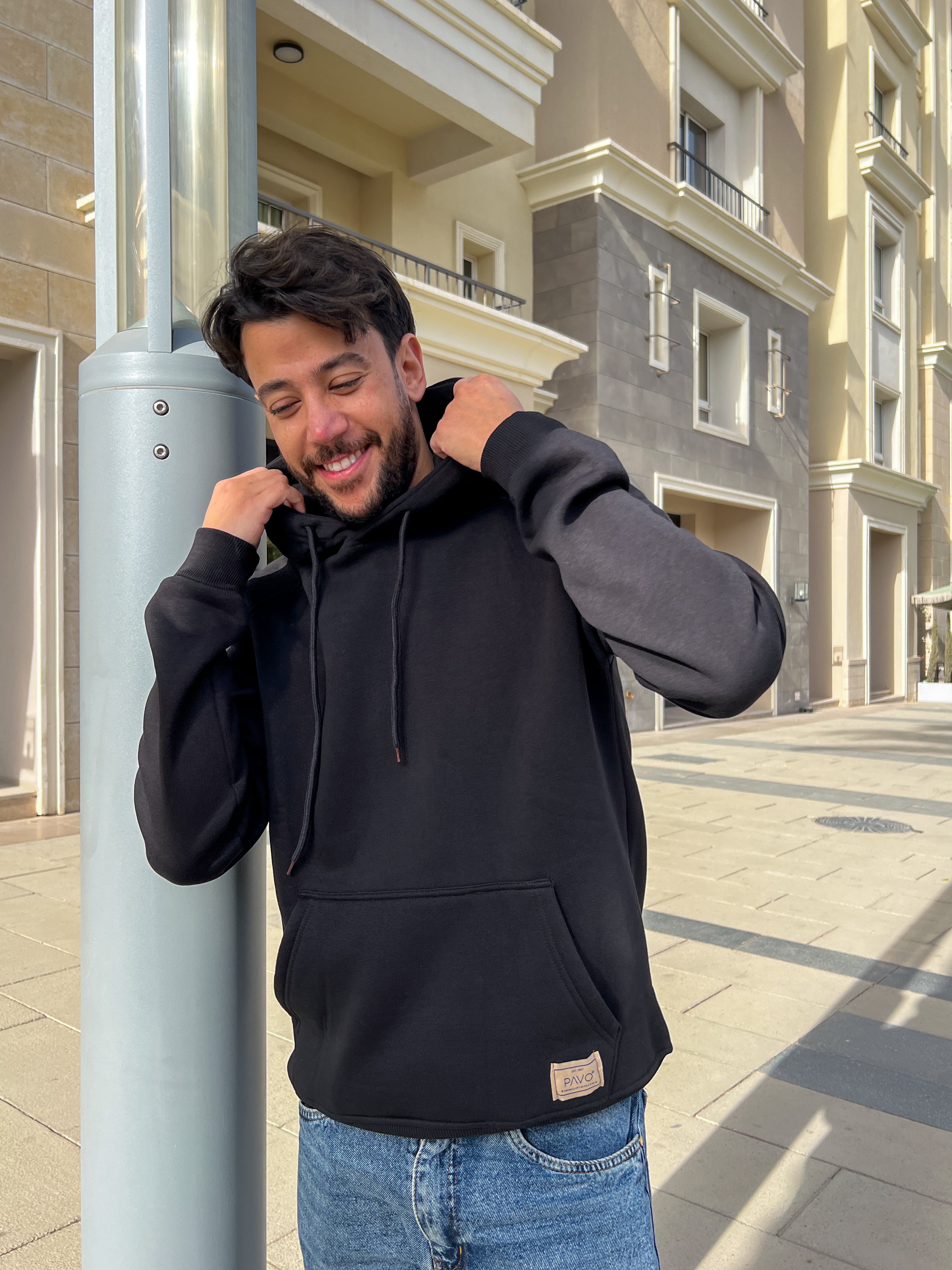 Black Men Hoodie - PAVO Egypt