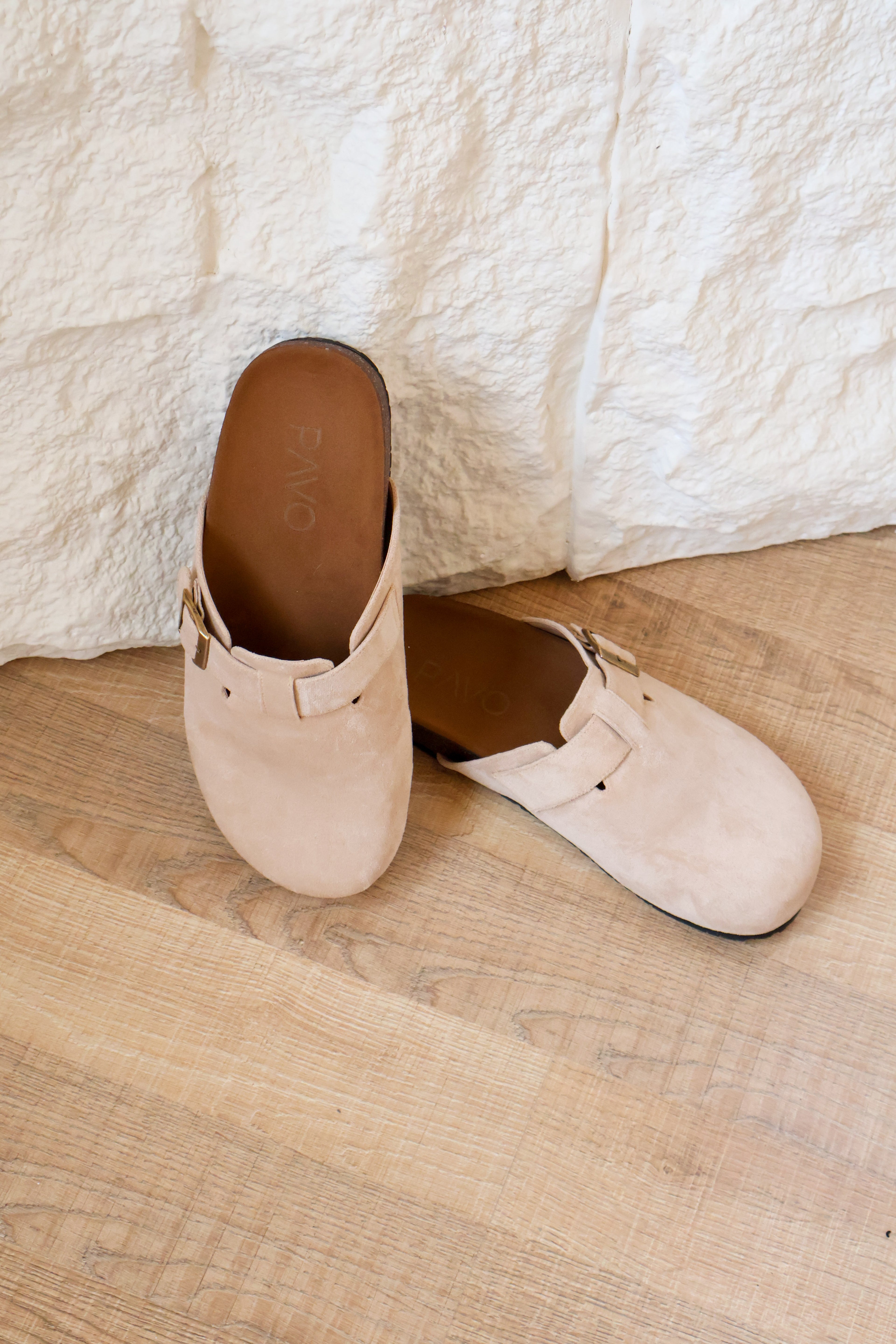 Beige suede Mule - PAVO Egypt