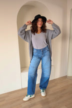 Navy Blue Ballon Jeans - PAVO Egypt