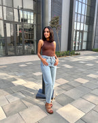 Light Blue Boyfriend jeans - PAVO Egypt
