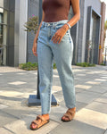 Light Blue Boyfriend jeans - PAVO Egypt