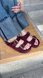 Burgundy Sway Slipper