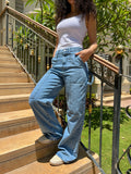 Blue Cargo jeans - PAVO Egypt