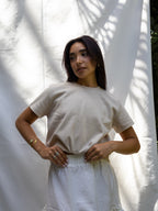 Beige Lia T-shirt - PAVO Egypt