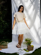 White Caroline Skirt - PAVO Egypt