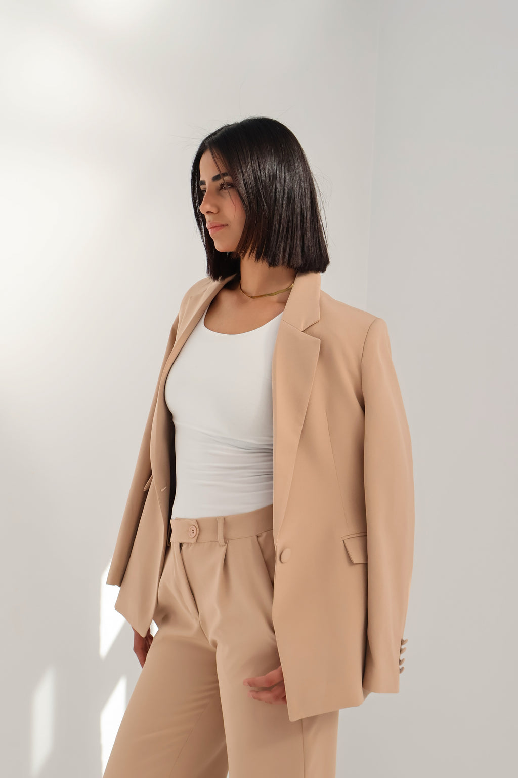 Beige Blazer - PAVO Egypt