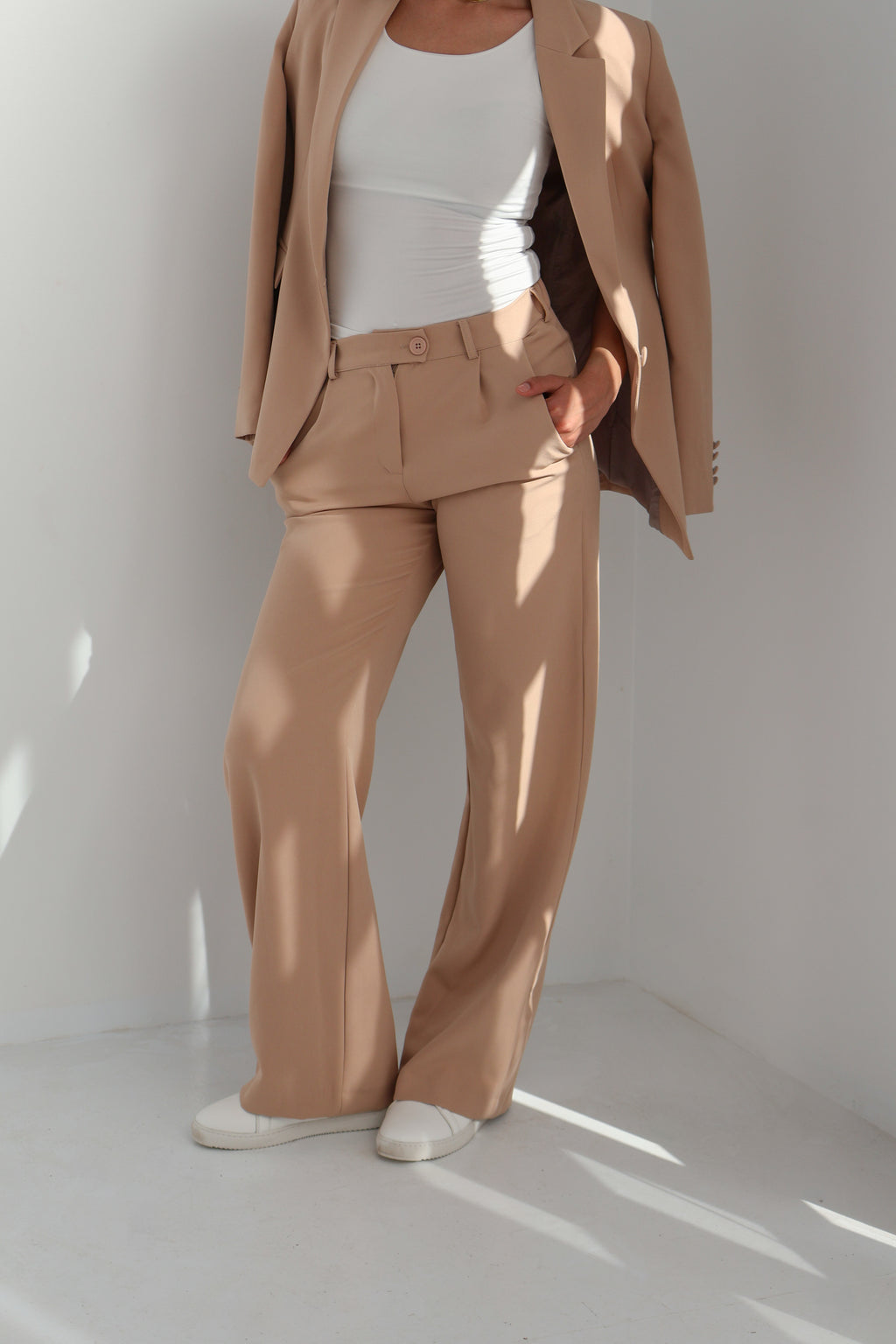 Beige Formal pants - PAVO Egypt