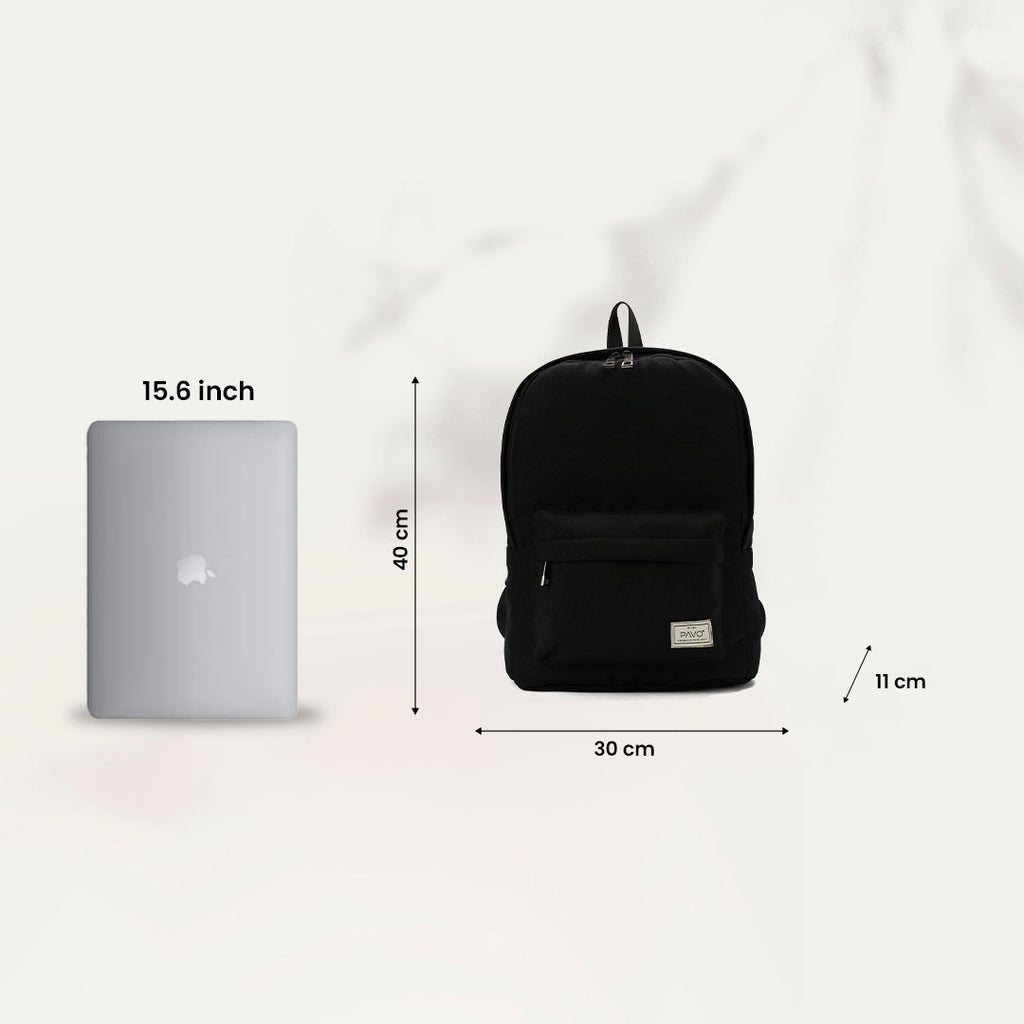 Laptop Backpack Black - PAVO Egypt