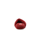 Slipper Fur Cross Burgundy pavoegypt