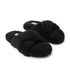 Slipper Fur Cross Black - PAVO Egypt