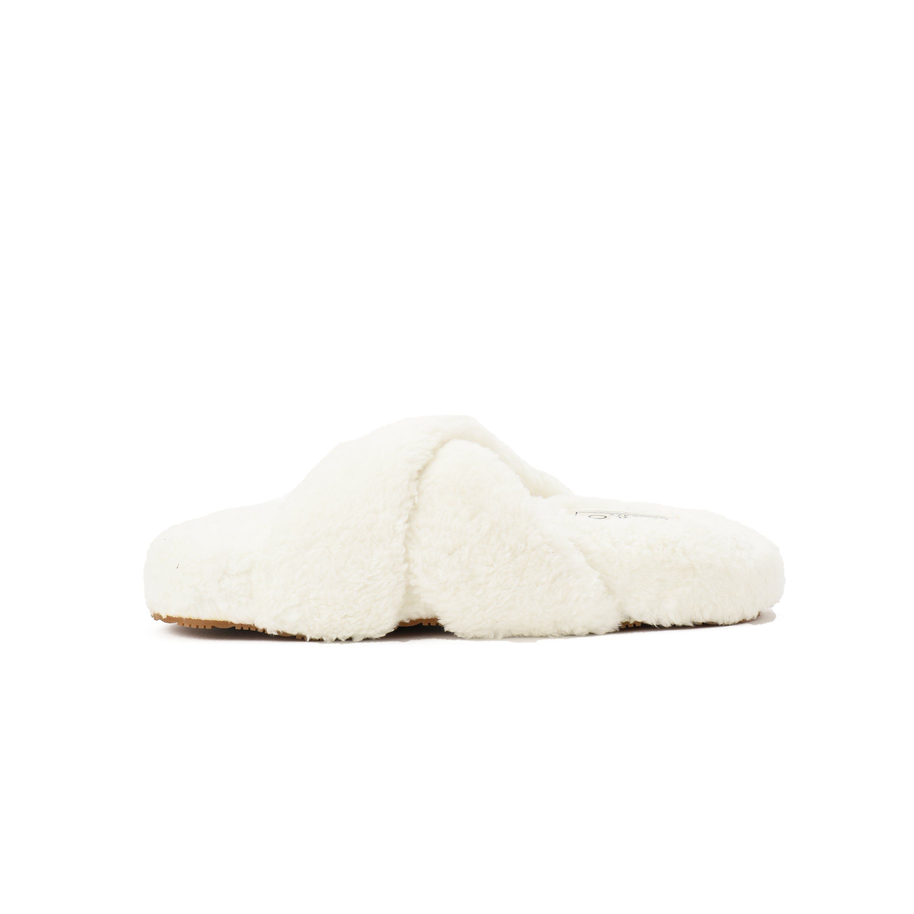 Slipper Fur Cross Off White pavoegypt