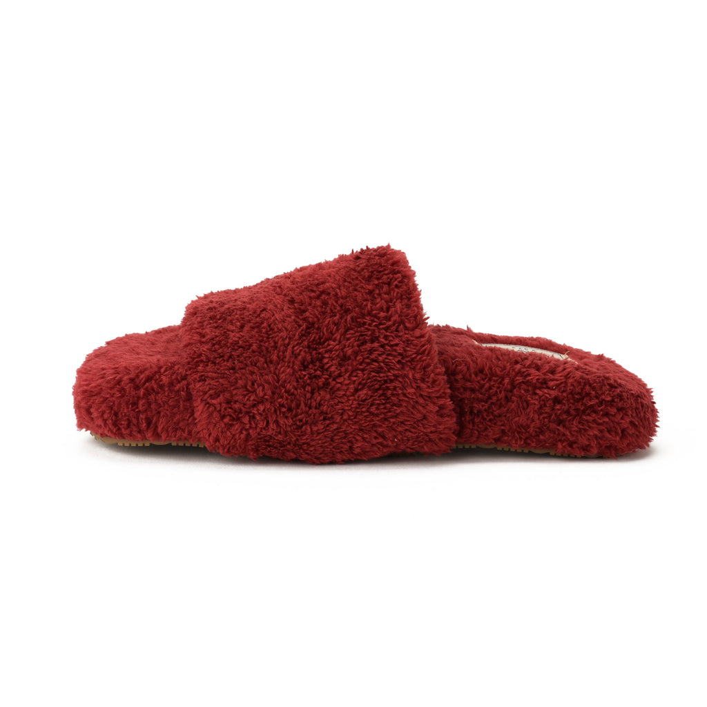 Slipper Fur Burgundy pavoegypt